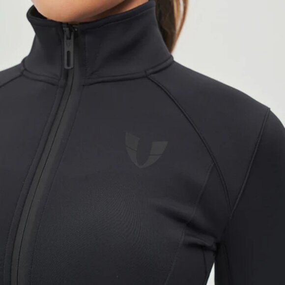 New FIRMABS ZIP-UP SPORTS JACKET Stand Up-Collar Black M - Picture 3 of 10